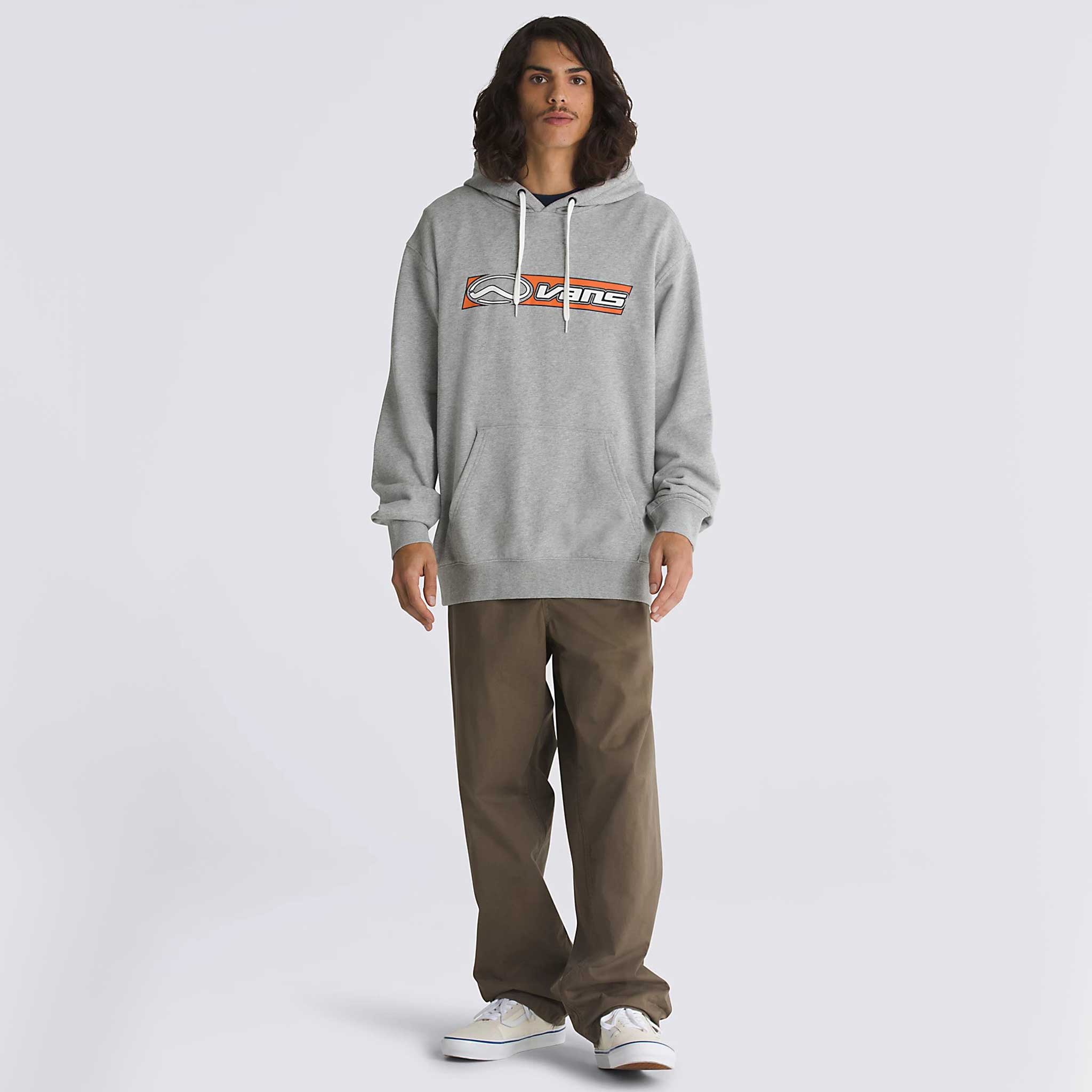 Vans Skate Classics Loose Pullover Hoodie CEMENT HEATHER L