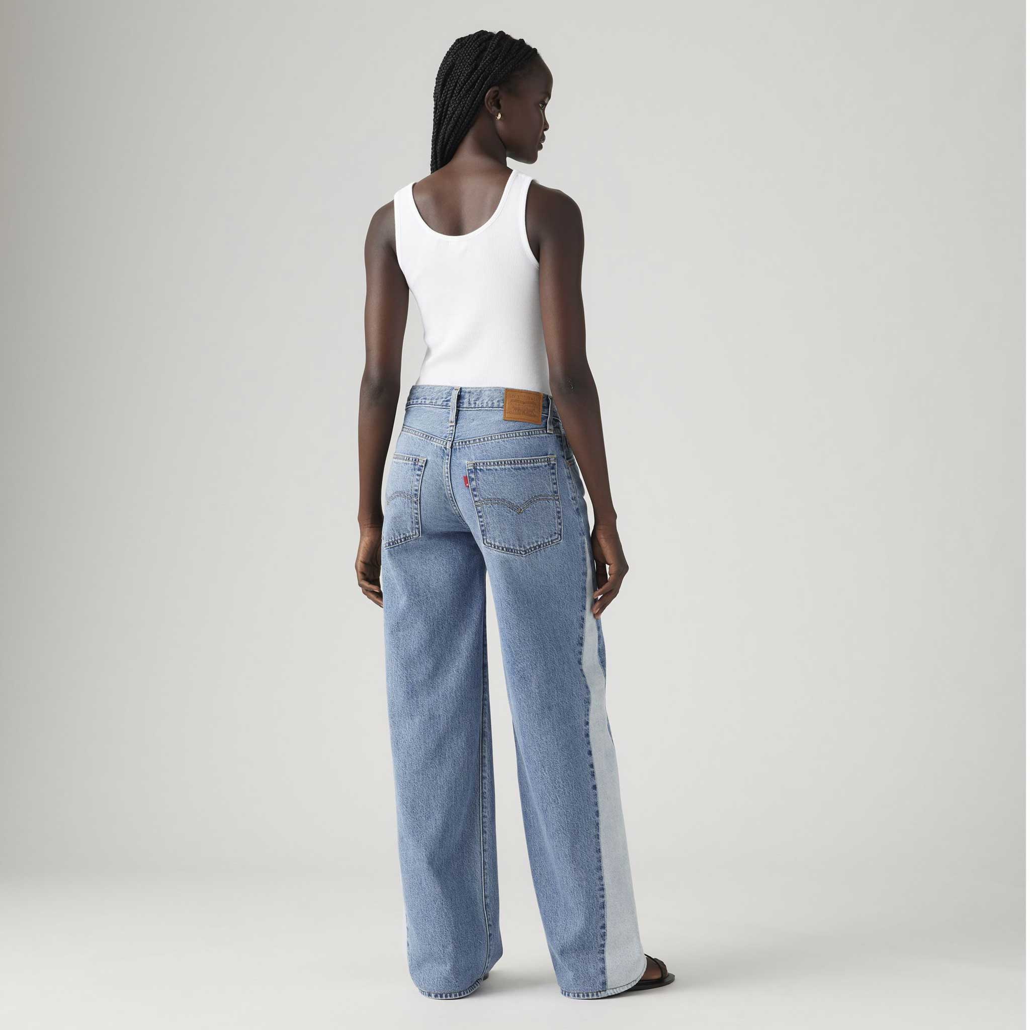 Baggy Dad Pieced Women's Jeans