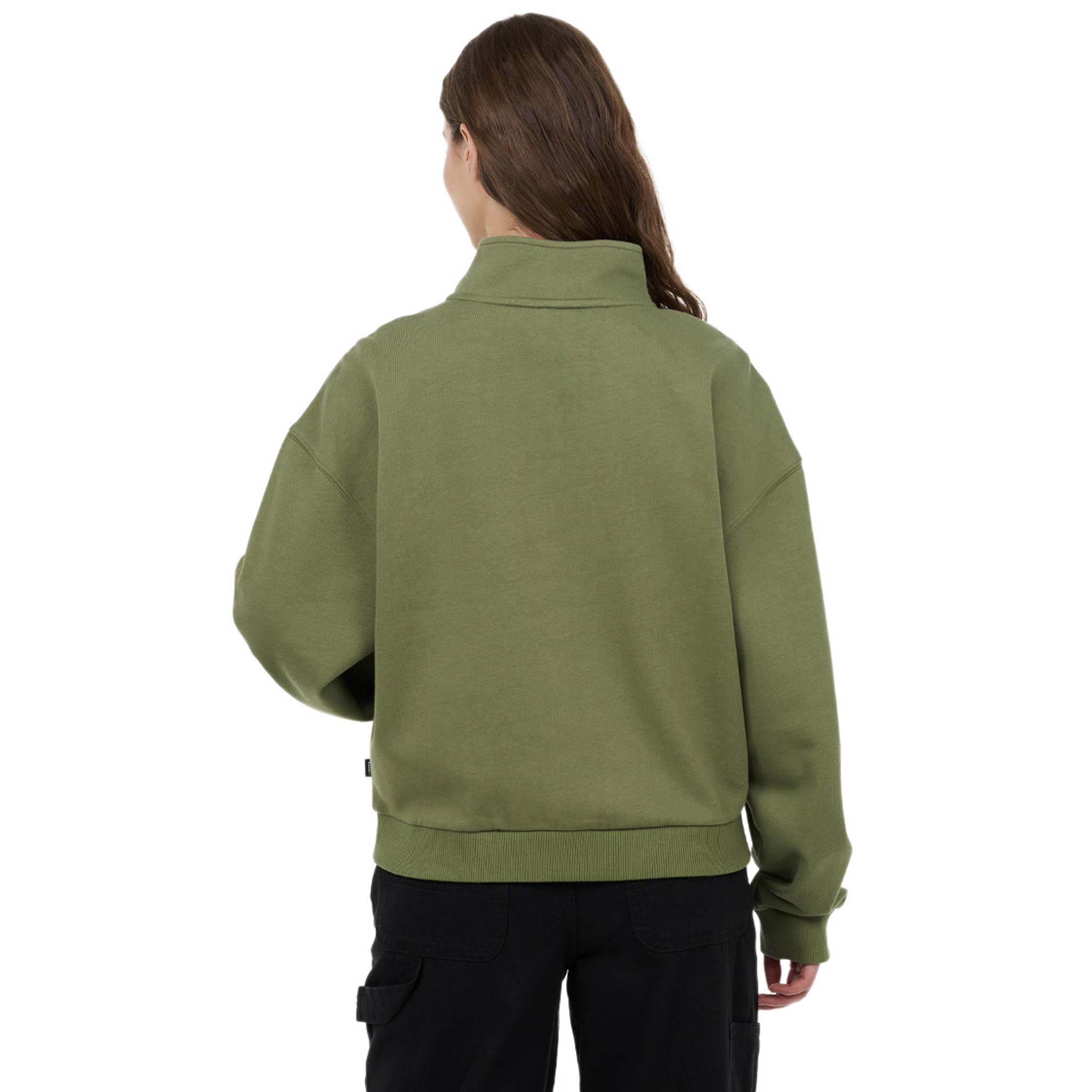 Mock neck fleece best sale