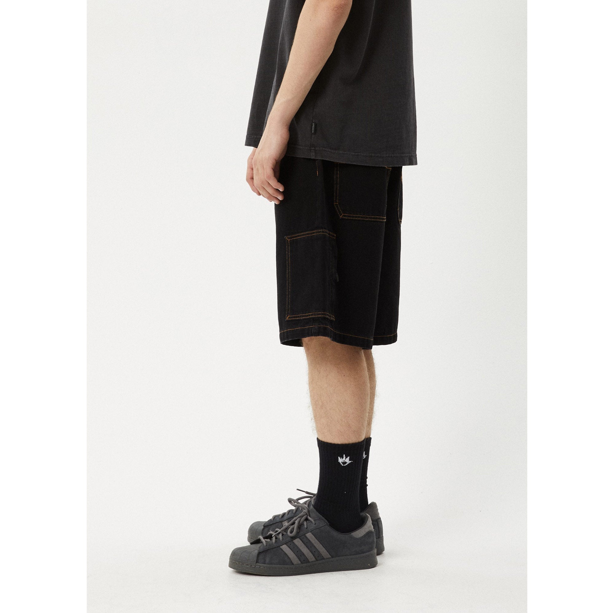 Scorched Harper Denim Baggy Carpenter Shorts