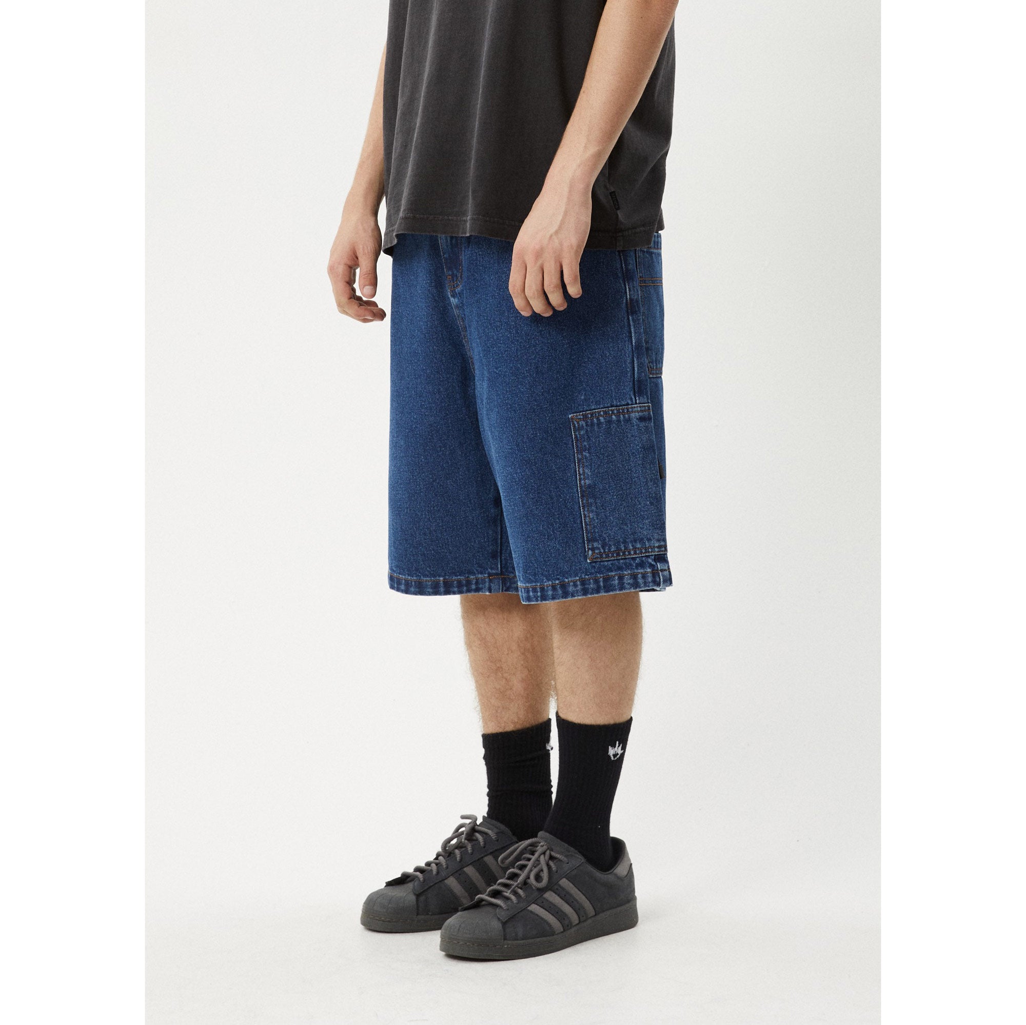 Scorched Harper Denim Baggy Carpenter Shorts