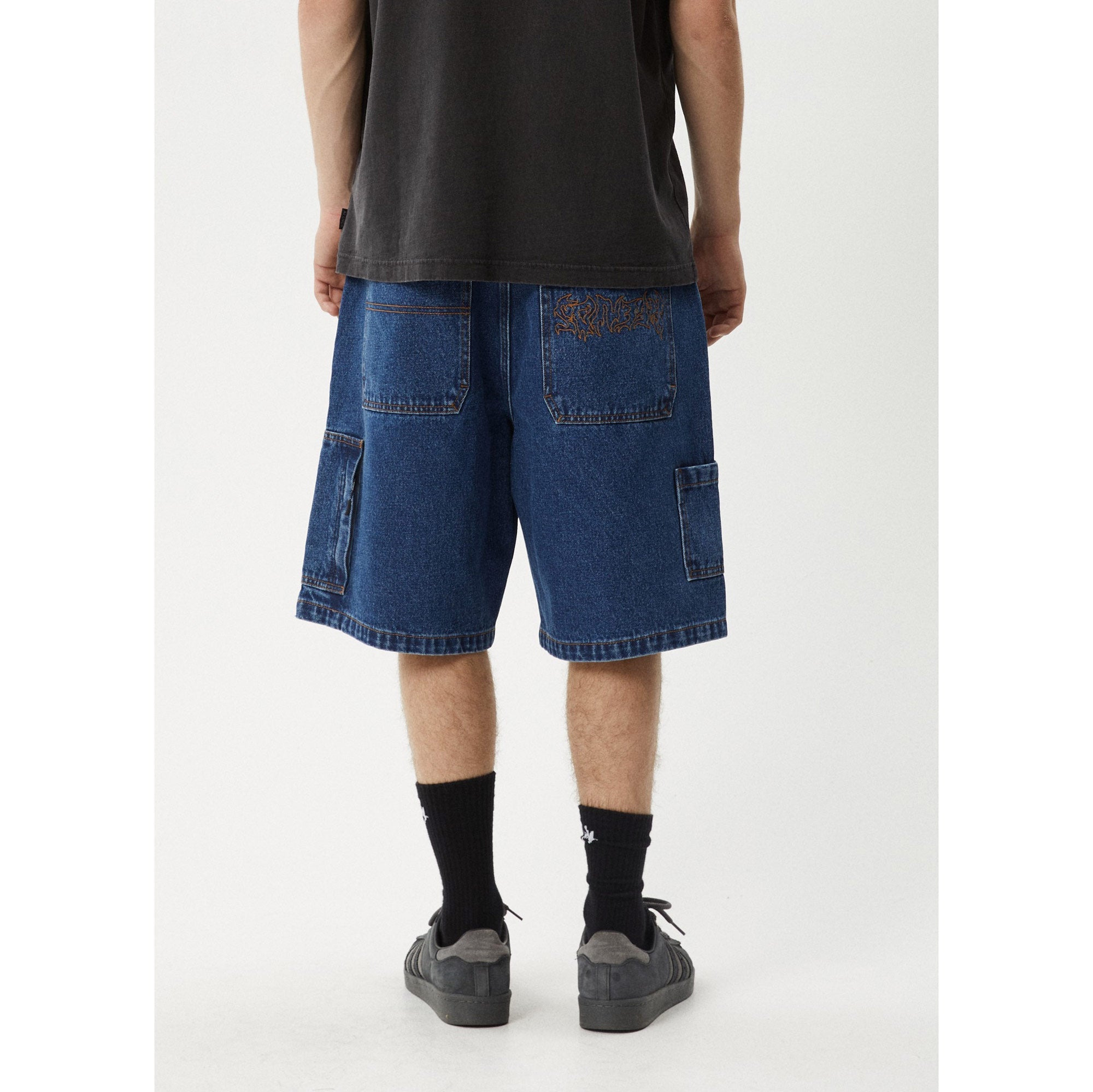 Scorched Harper Denim Baggy Carpenter Shorts