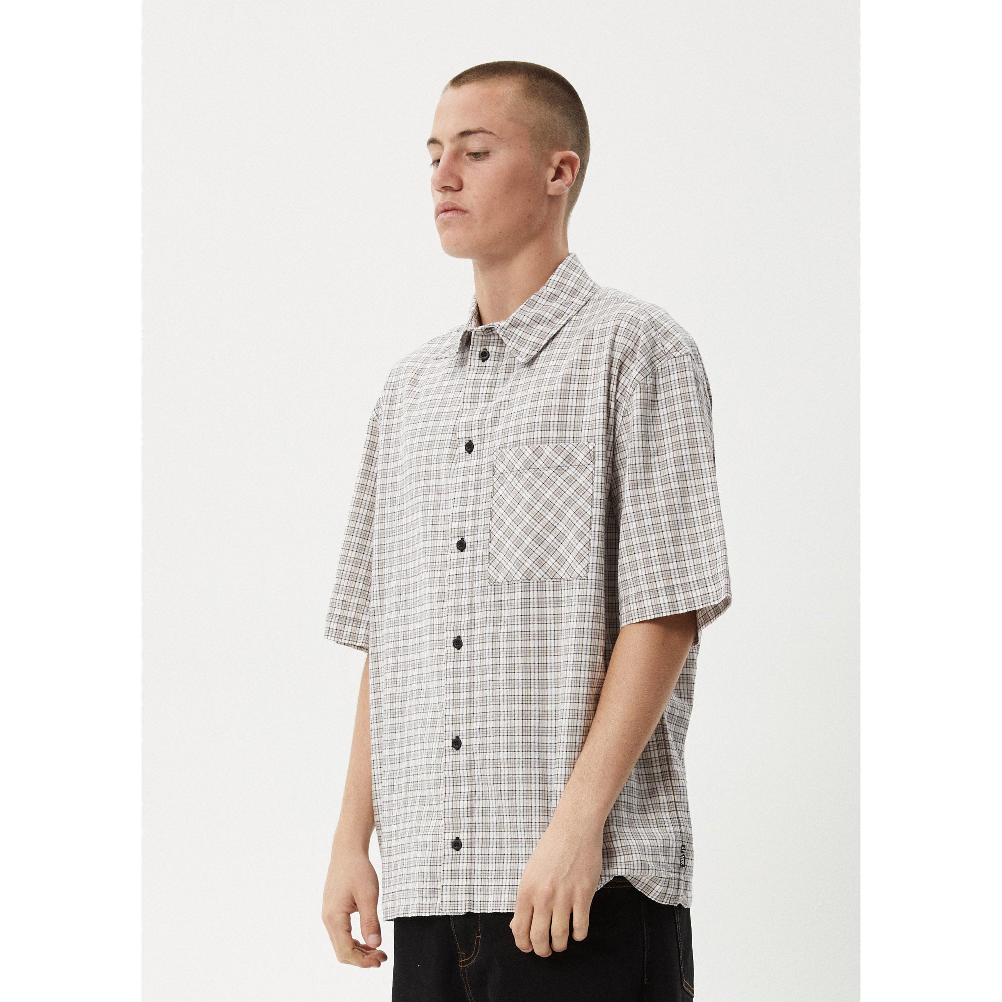 Drew Organic Seersucker Short Sleeve Shirt