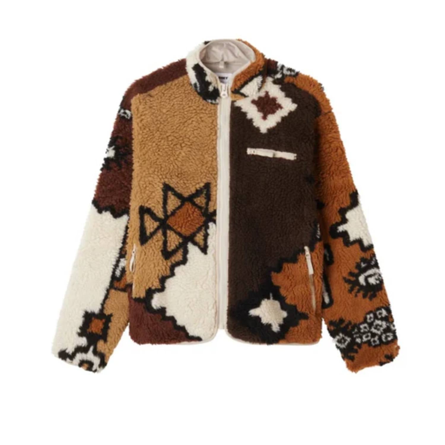 Moroccan Rug Sherpa Jacket