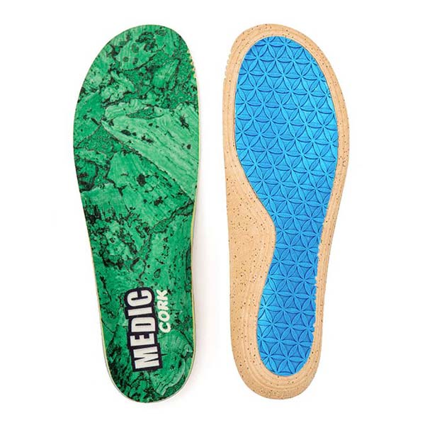 MEDIC Impact Cork 5.5mm Mid-High Arch Insoles