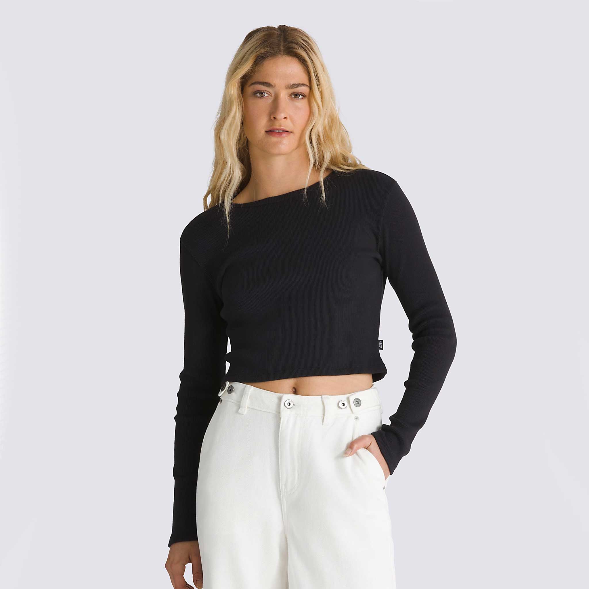 Drew Rib Long Sleeve Top