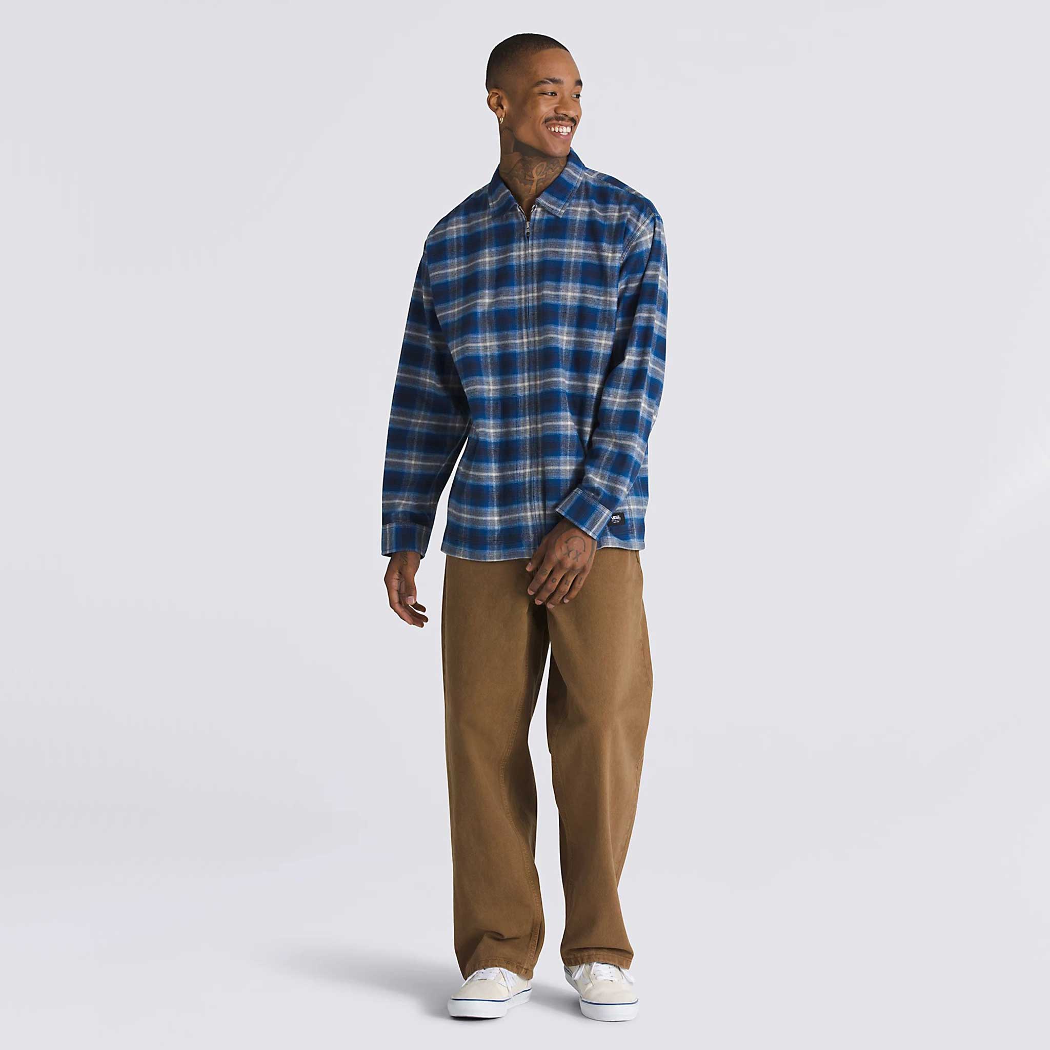 Montwood Zip Flannel Long Sleeve Shirt