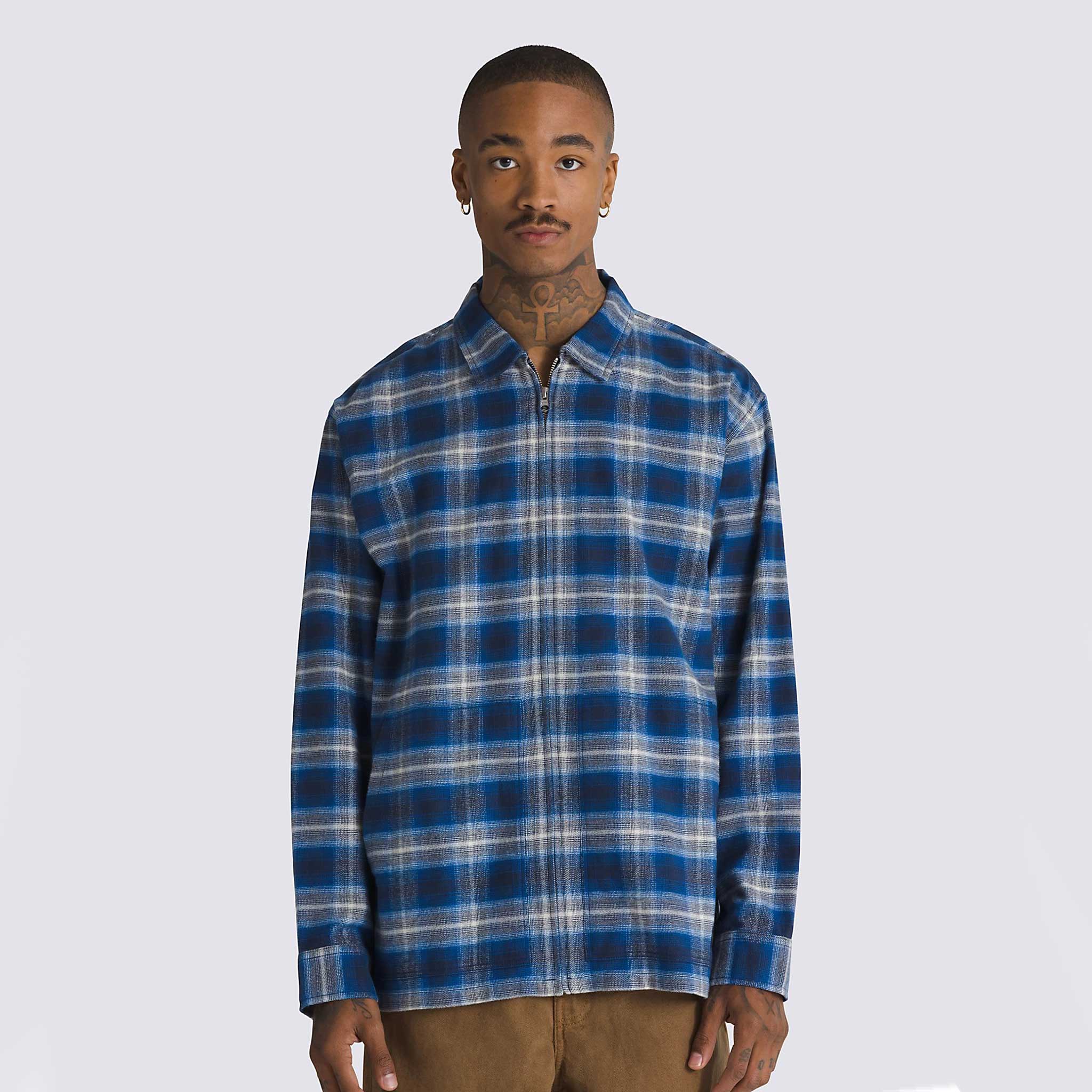 Montwood Zip Flannel Long Sleeve Shirt