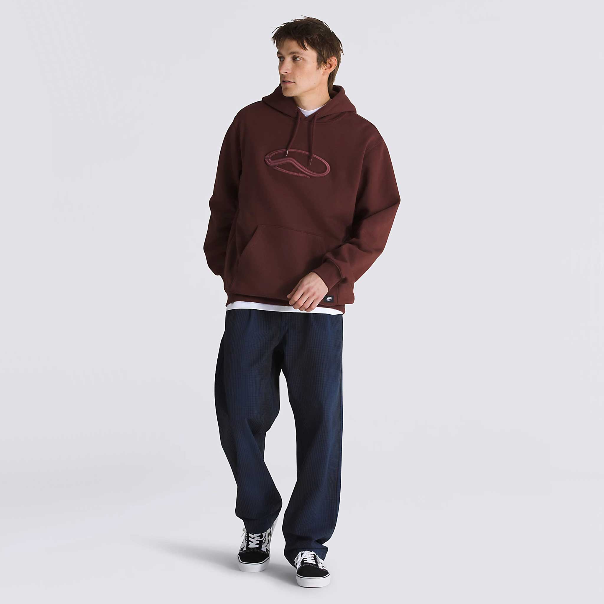 Vans Oval Loose Fleece Pullover Hoodie