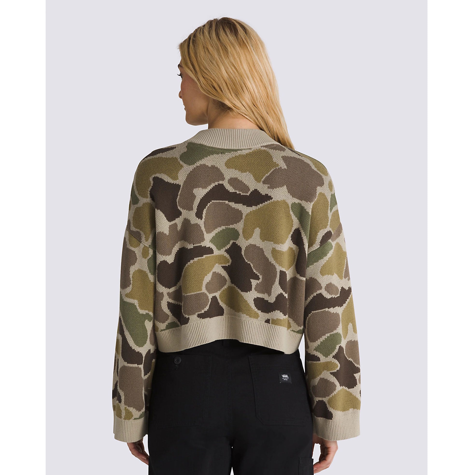 Cammile Camo Pullover Sweater