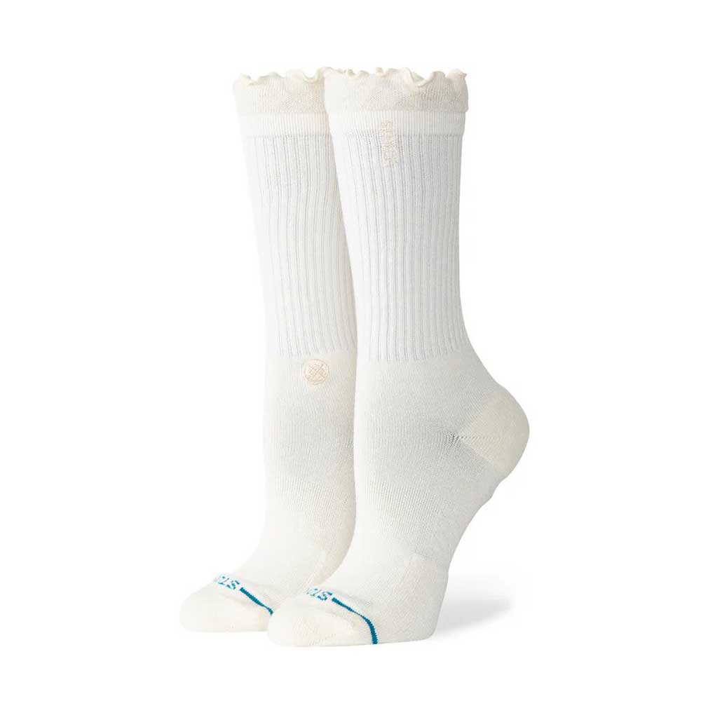 Womens Ruffle Crew Socks