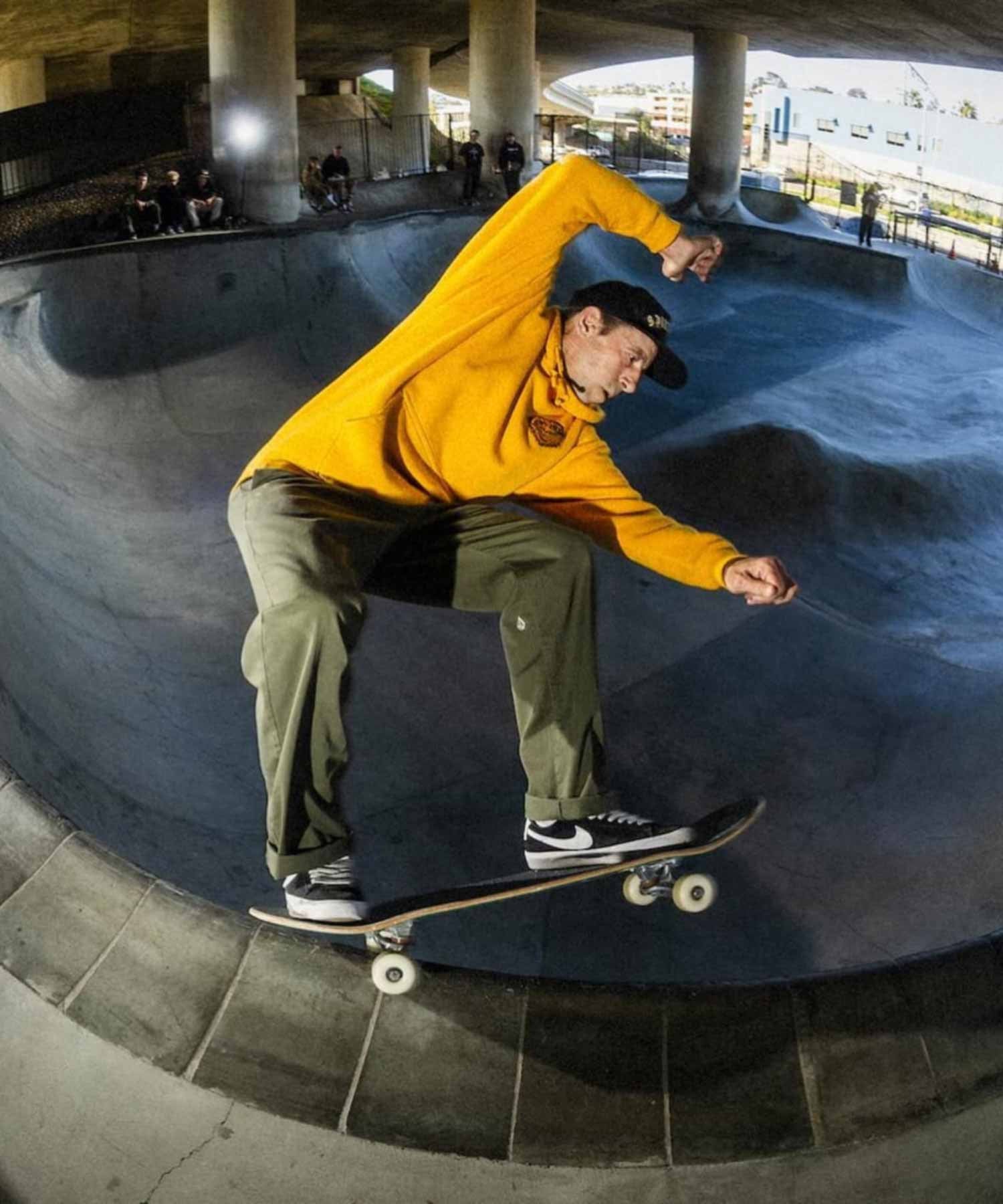 AntiHero Skateboarder grinding at skatepark - link to Skateboard Completes collection