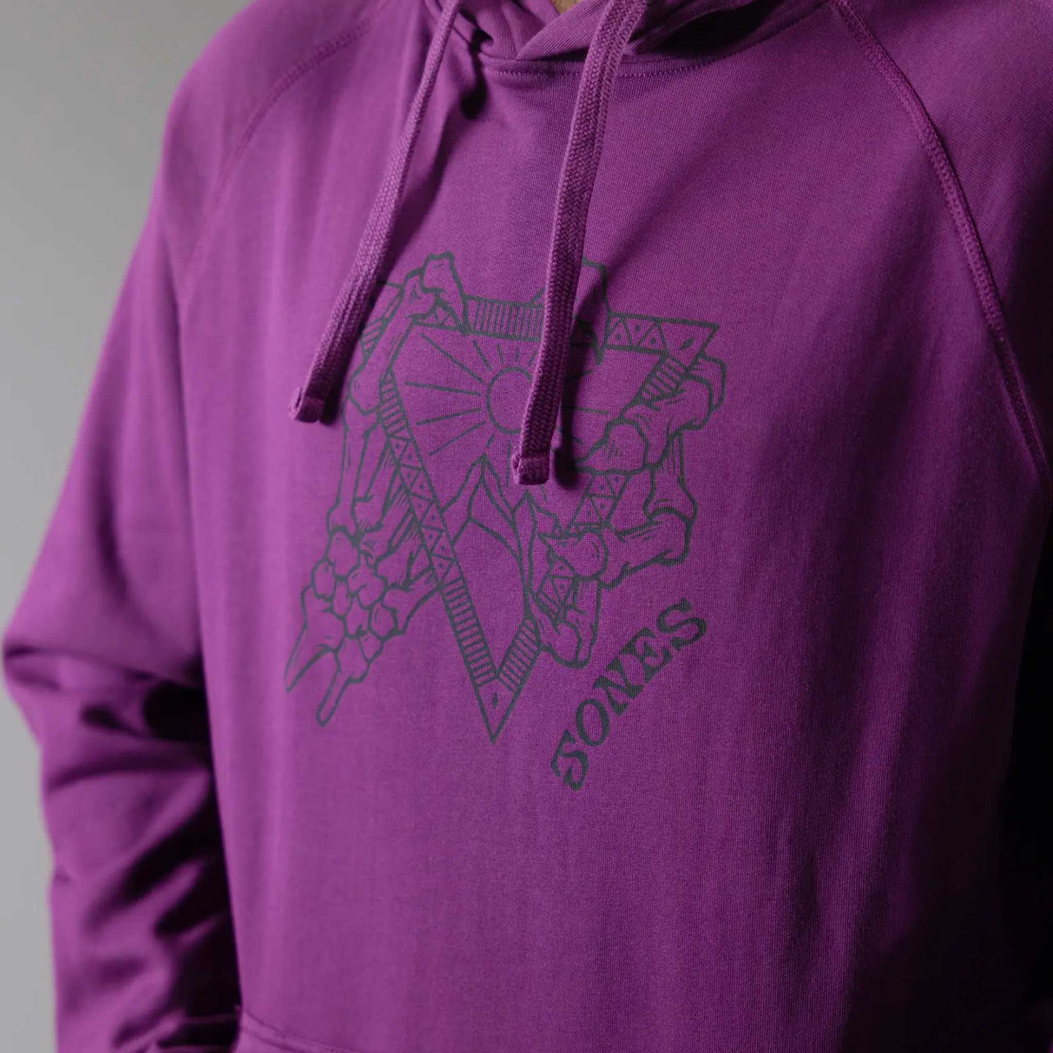 Purple cotton hoodie hotsell