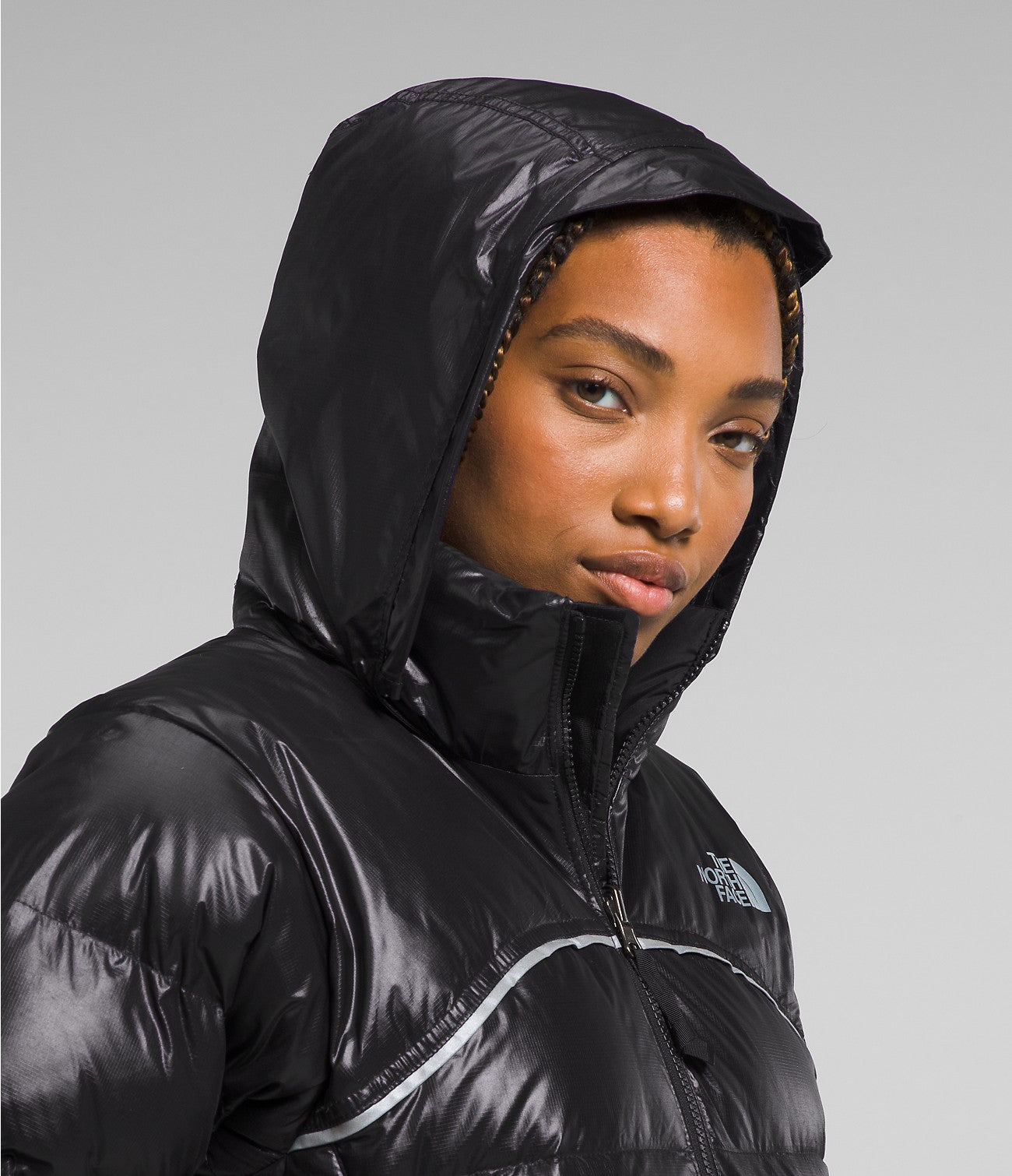 North face women's outlet black nuptse jacket